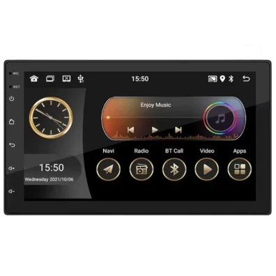 Autoradio Preto 2 DIN SWM 9101-J 2GB/64GB GPS Carplay/Android Auto