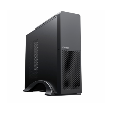 CAIXA MICROATX SLIM COOLBOX T313 Preto - GPU 225max 500W Low Profile
