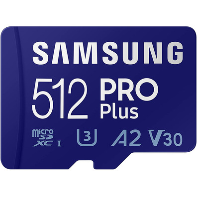 Tarjeta de Memoria Samsung Pro Plus 2021 512GB MicroSD XC Clase 10