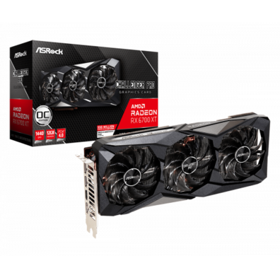 Tarjeta A Asrock Challenger Radeon RX 6700XT Pro 12GB OC GDDR6