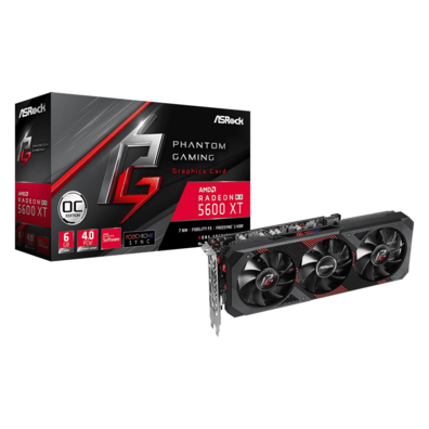 Tarjeta De Tarjeta Asrock RX5600 XT Phantom Gaming D3 6GB OC