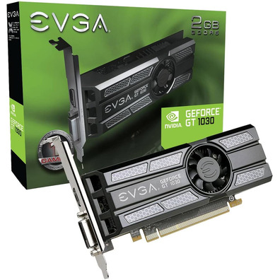 Tarjeta De Tarjeta EVGA GeForce GT1030 SC 2GB GDDR5 Baixo Perfil