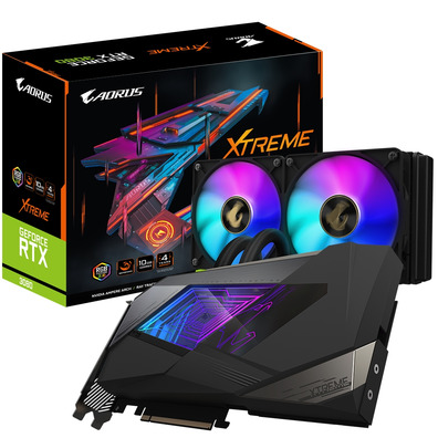 Tarjeta Porto Gigabyte Aorus GeForce RTX3080 Xtreme Waterforce 10GB GDDR6X