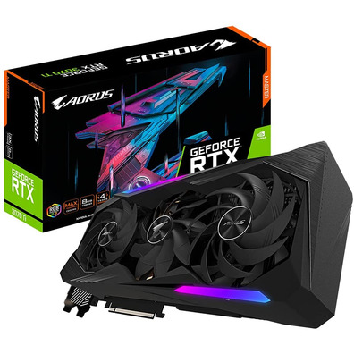 Tarjeta Show Gigabyte Aorus RTX 3070 TI Master 8GB GDDR6X