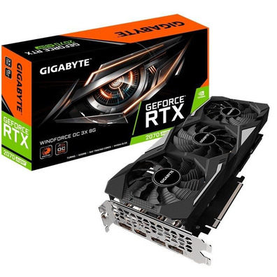 Tarjeta De Tarjeta Gigabyte Geforce RTX 2070 Super Windforce 8GB 1785 MHz