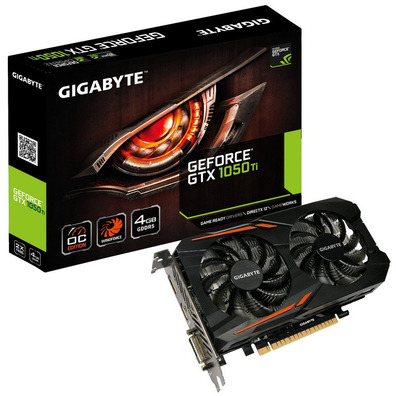 Tarjeta De Tarjeta Gigabyte GTX 1050 TI OC 4GB GDDR5