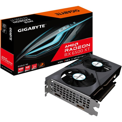 Tarjeta De Tarjeta Gigabyte Radeon RX 6500XT Eagle 4GB