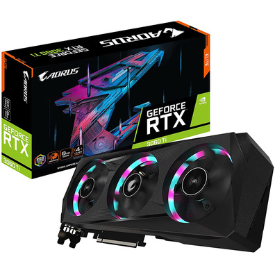 Tarjeta De Tarjeta Gigabyte RTX 3060 TI Aorus Elite 8GB LHR GDDR6