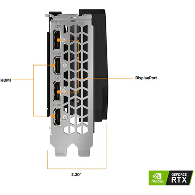 Tarjeta De Tarjeta Gigabyte RTX 3060 TI Aorus Elite 8GB LHR GDDR6