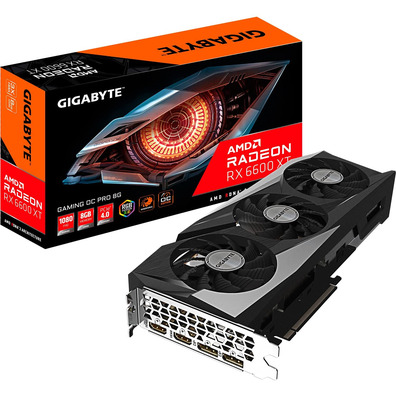 Tarjeta De Tarjeta Gigabyte RX 6600XT Gaming Pro OC 8GB GDDR6