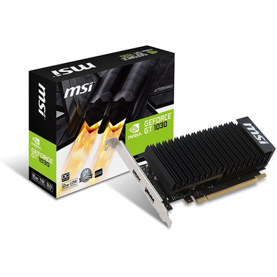 Tarjeta De Tarjeta MSI GT1030 2GB OC GDDR5 Baixo Perfil