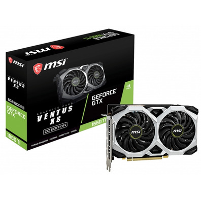 Tarjeta De Tarjeta MSI GTX 1660TI Ventus XS OC 6GB GDDR6