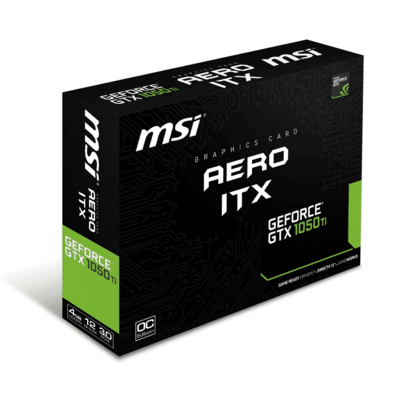 Tarjeta De Tarjeta MSI GTX1050 TI Aero ITX OCV1 4GB DDR5