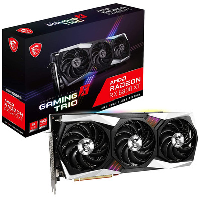 Tarjeta De Tarjeta MSI RX 6800 XT Gaming X Trio 16GB GDDR6