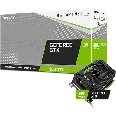 Tarjeta De Tarjeta PNY GTX 1660 Ti XLR8 Gaming OC