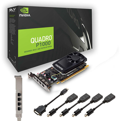 Tarjeta De Tarjeta PNY Quadro P1000 4GB GDDR5 V2