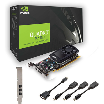 Tarjeta De Tarjeta PNY Quadro P400 2GB GDDR5 DP V2