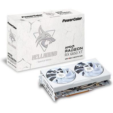 Tarjeta De Tarjeta Powercolor RX 6650XT Hellhound 8GB GDDR6 Branco