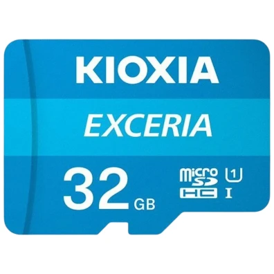 Cartão de Memória Kioxia Exceria MicroSDHC 32GB Classe 10 UHS-I + Adaptador