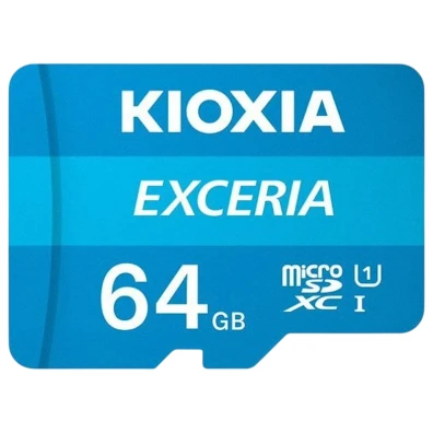 Kioxia Exceria MicroSDXC 64GB Classe 10 UHS-I com Adaptador