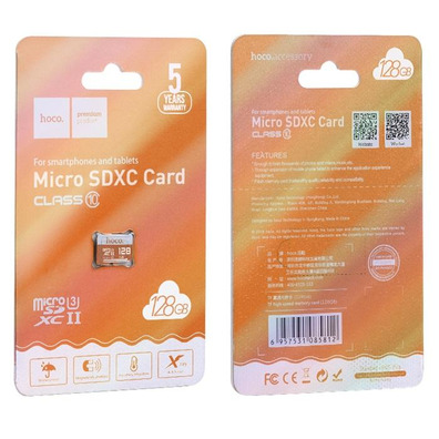 Cartão Micro SDXC 128GB Classe 10 Hoco