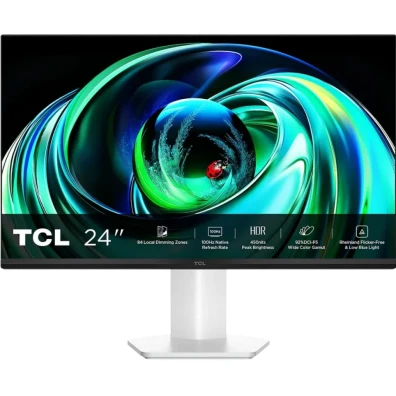 Monitor TCL 24G54 23,8" MiniLED VA Branco - 100 Hz