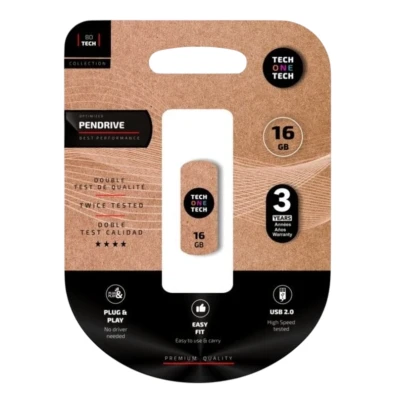 Tech One Tech Smart Clip 16 GB USB 2.0 Branco