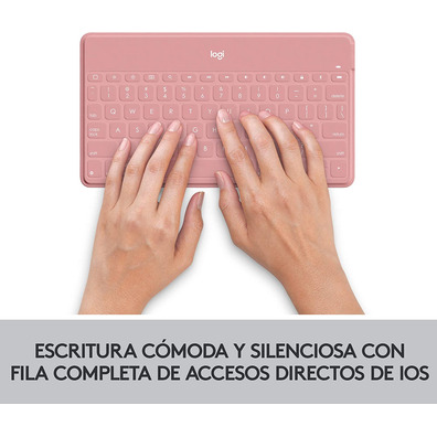 Tecla Bluetooth Logitech Keys-to-Go iPhone / iPad Rosa