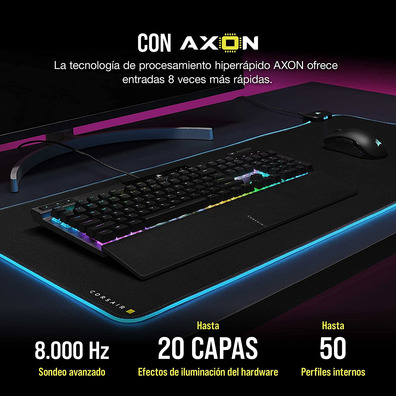 Carrinho Corsair K70 RGB Pro MX Vermelho (Español)