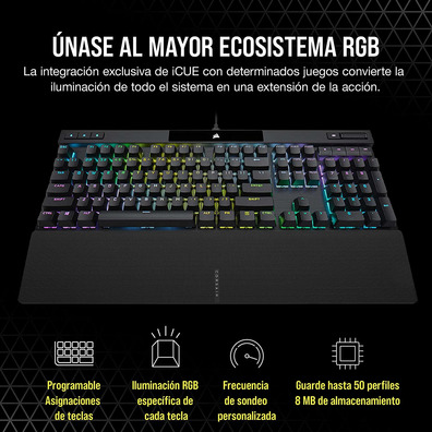 Carrinho Corsair K70 RGB Pro MX Vermelho (Español)