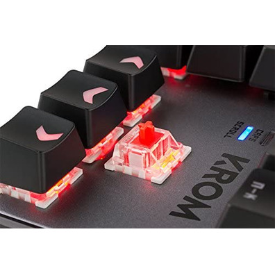 Teclado Gaming Krom Kernel TKL Mecânico RGB