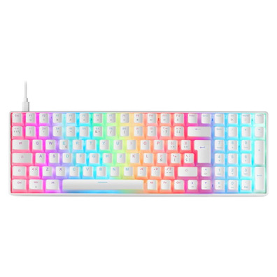 Chamas Gaming Mecánico Mars MKULTRA RGB Blanco Compacto 96%