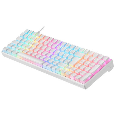 Chamas Gaming Mecánico Mars MKULTRA RGB Blanco Compacto 96%