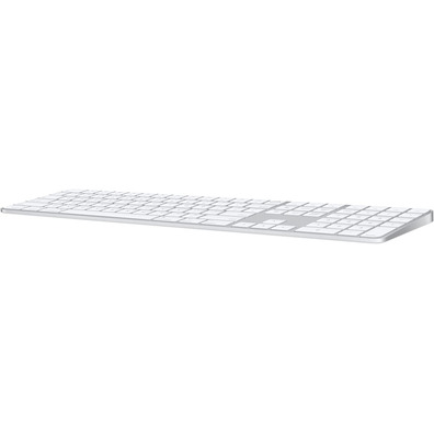 Tapete Inalámbrico Apple Magic Teclado con Touch ID Teclado Numérico MK2C3Y/A Plata