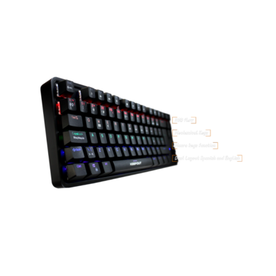 Assentos Keep Out F105 Gaming Mecánico RGB Negro