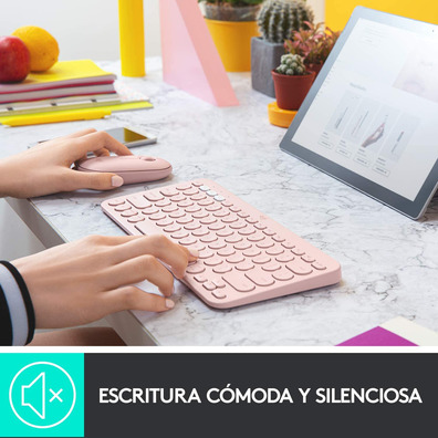 Modelo Logitech K380 Bluetooth Rosa