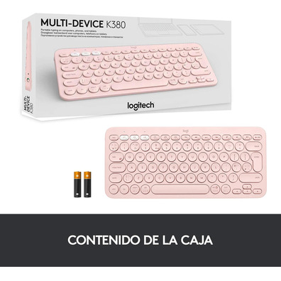 Modelo Logitech K380 Bluetooth Rosa