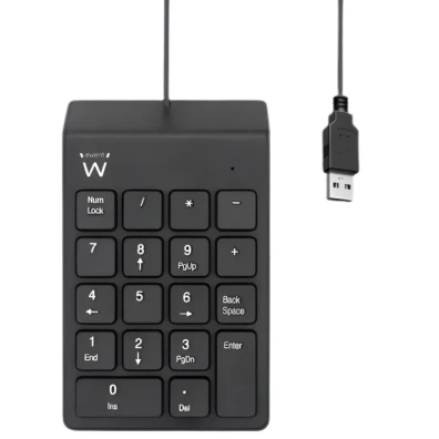 Teclado Numérico USB Preto Ewent - Componentes e Periféricos