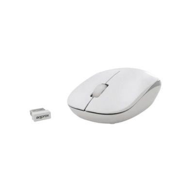 Teclado + Mouse Aprox APPKBWELEGANT Wireless USB Grey / White