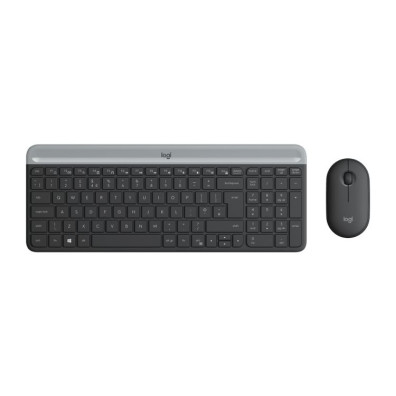 TECLADO E RATÃO INALÁMBRICOS MK470 SLIM NEGRO LOGITECH