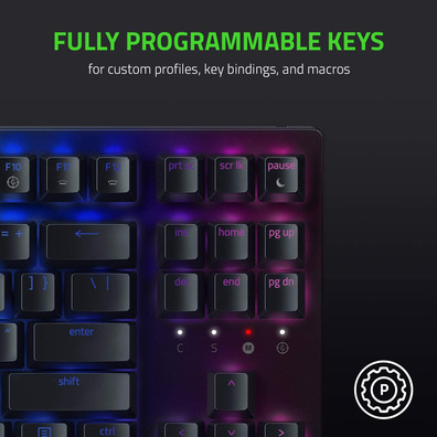 Malha Razer Blackviúva V3 Tenkeyless Yellow Switch (Español)