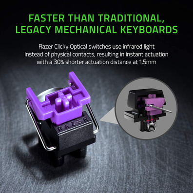 Faca Razer Huntsman Mini Purple Switch (ESP)