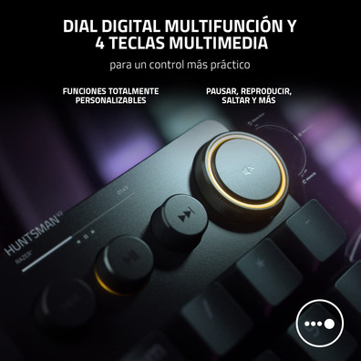 Malha Razer Huntsman V2 Purple Switch (Español)