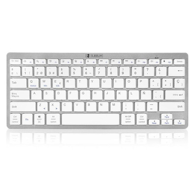 Teclado Subblim 1DYC001 Dynamic Compact Silver Bluetooth PC/iOS/Android