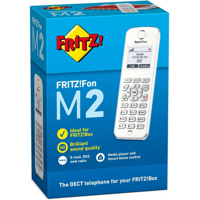 Teléfono Inalámbrico DECT Digital Fritz! M2 Blanco