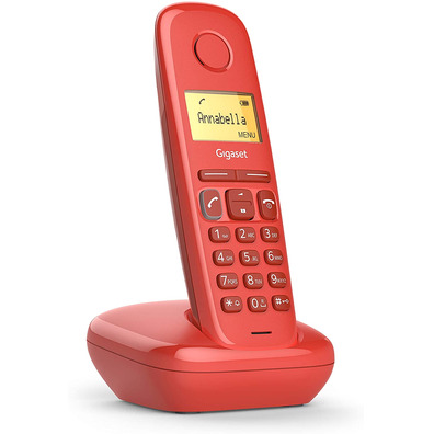 Teléfono Inalámbrico DECT Digital Gigaset A170 Rojo