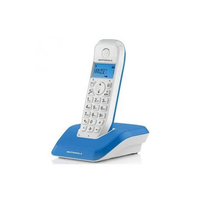 Teléfono Inalámbrico DECT Motorola S1201 Azul