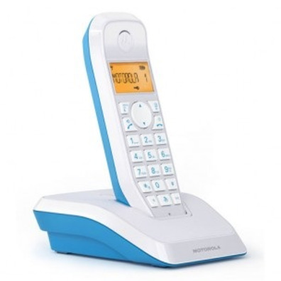 Teléfono Inalámbrico DECT Motorola S1201 Azul