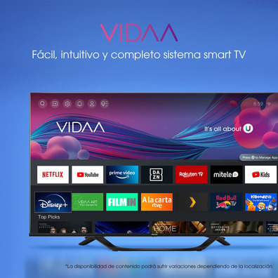 Televisión LED Hisense 43A63H 43 '' Smart TV 4K/Wifi/BT