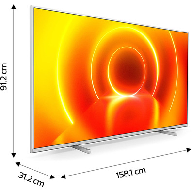 Philips 70PUS7855 70 "/ Ultra HD 4K / Smart TV / Wi-Fi Prata